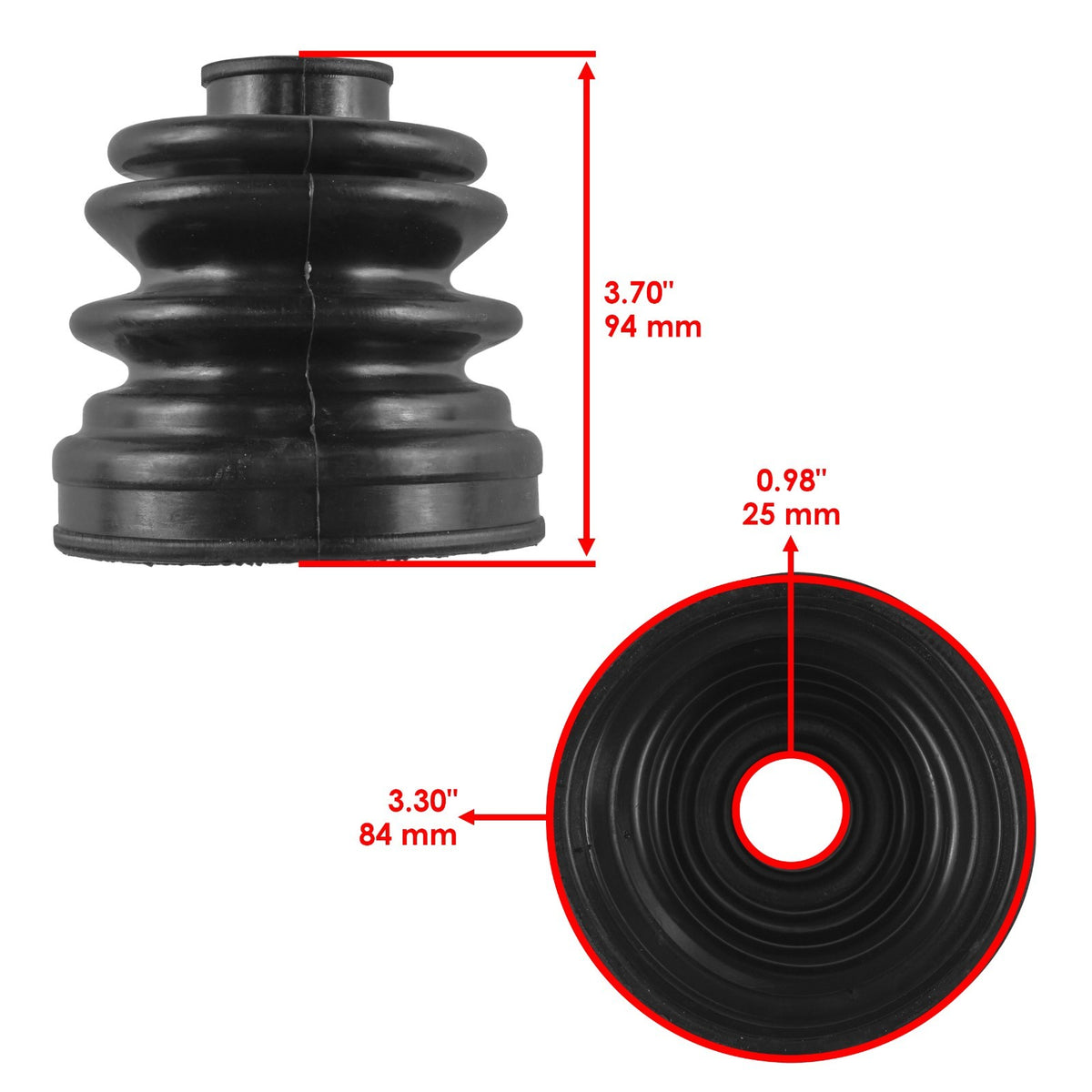 CV Boot Kit Rear Inner Outer Replacement for Kawasaki Teryx4 750 2012–2013