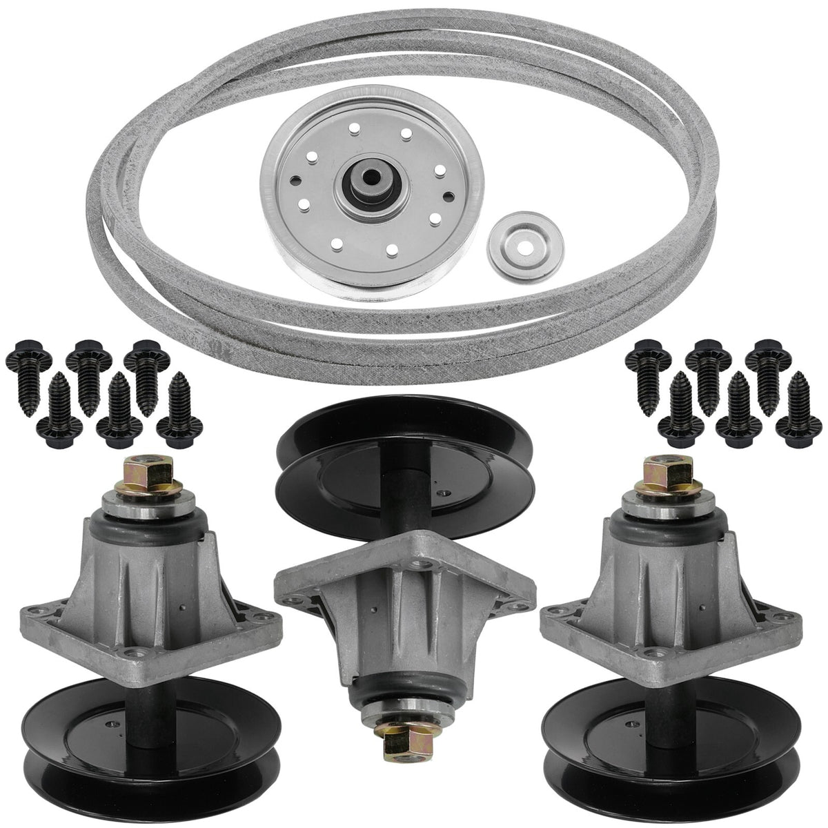Deck Spindle with Pulley and Belt Replacement for MTD 46 inch (2000–2018)