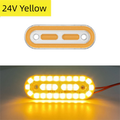 24 Volt Truck Side Marker Light LED COB Bright Turn Signal Indicator Lamp
