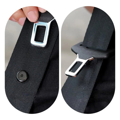 Set of 4 Seat Belt Button Buckle Stop for Universal Fit