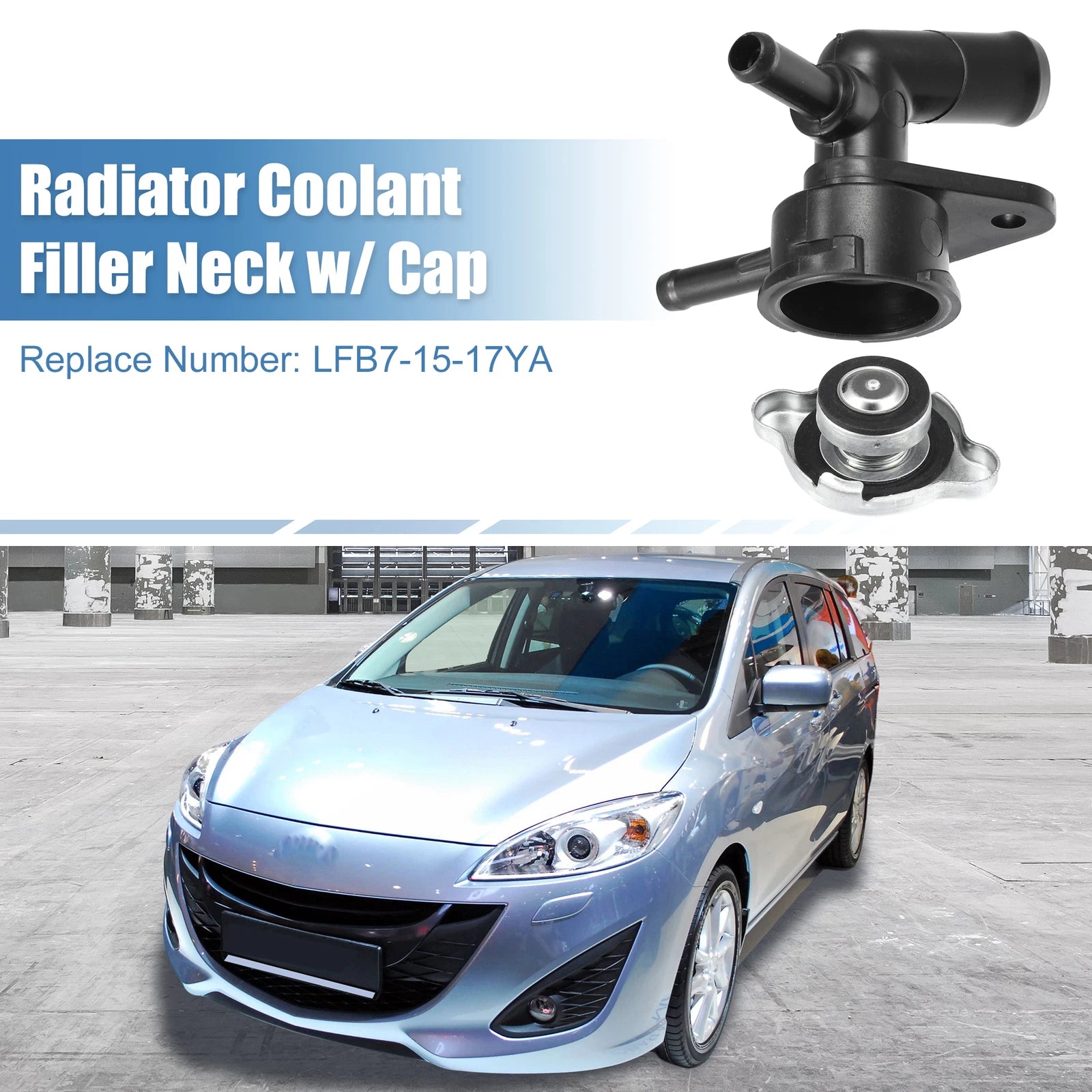 Engine Radiator Coolant Filler Neck Replacement for Mazda 5 (2006–2010)