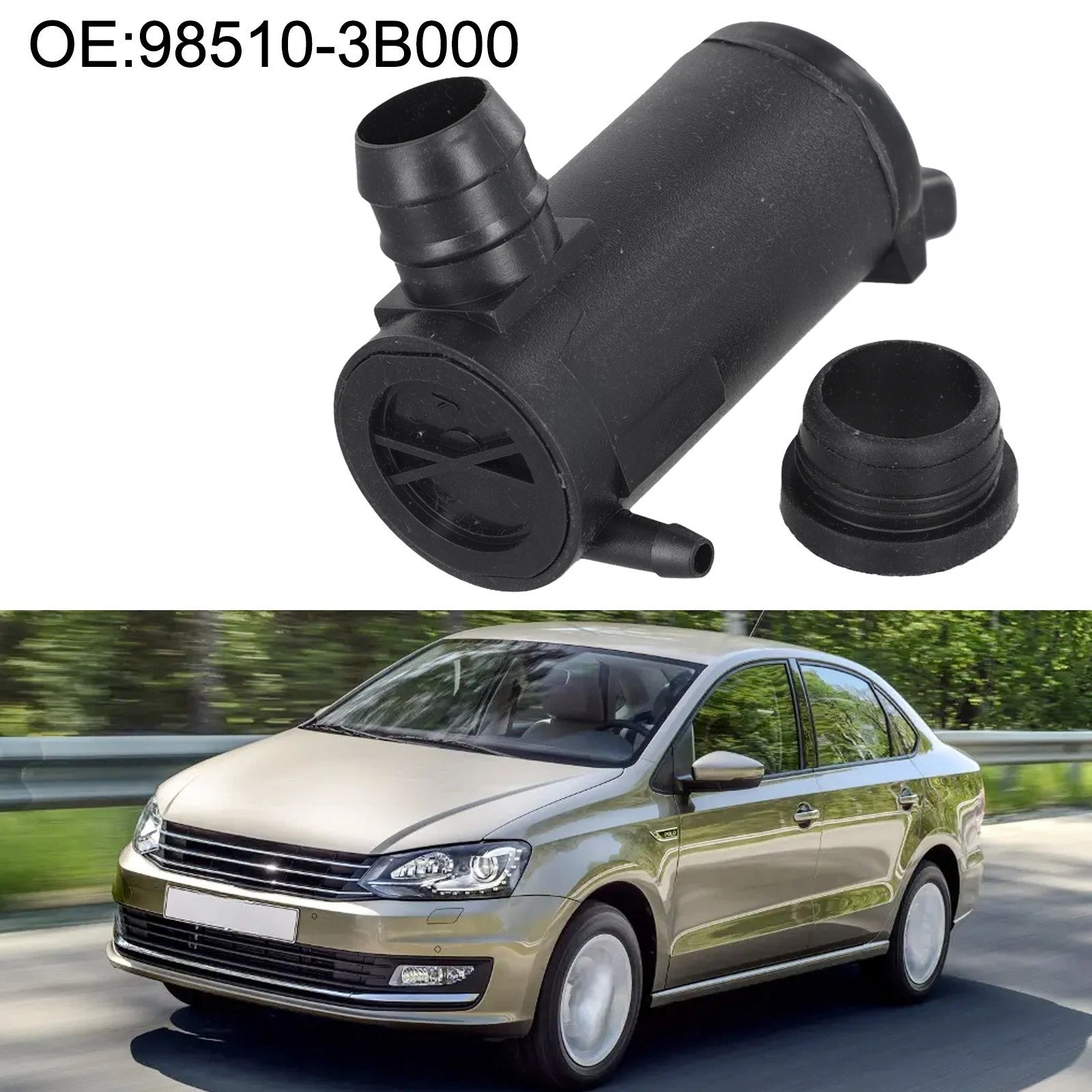 Windshield Washer Pump for KIA Optima (2011–2015), Accent (2006–2011), Elantra (2007–2010)