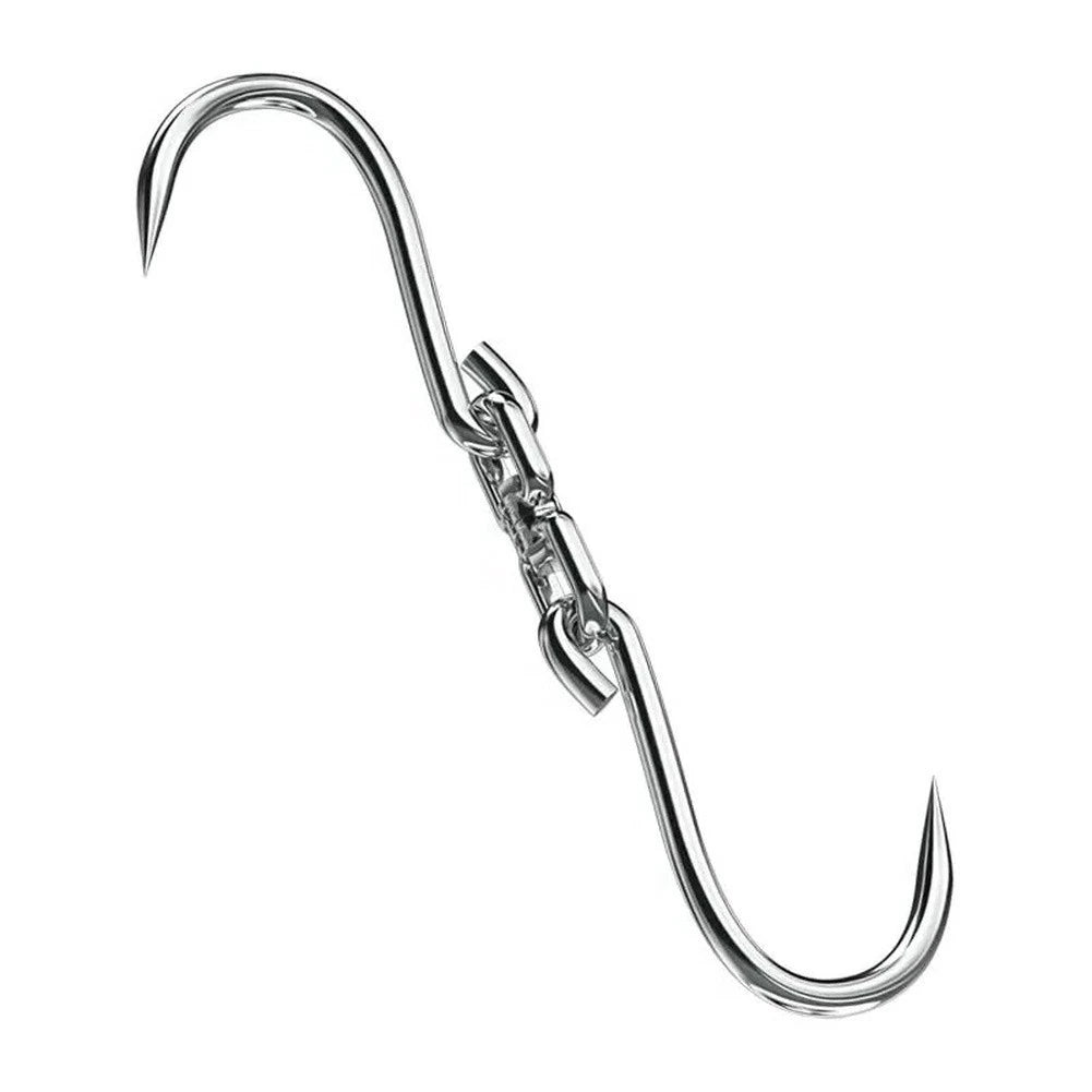 Stainless Steel Single Star Meat Hook 30cm for Beef Pork Lamb Processing