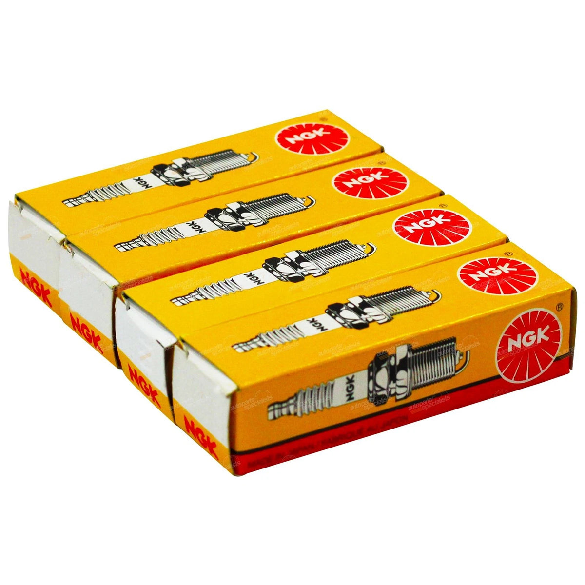 Set of 4 NGK Spark Plugs for Peugeot 306 1.4L TU3 (1993–1995)