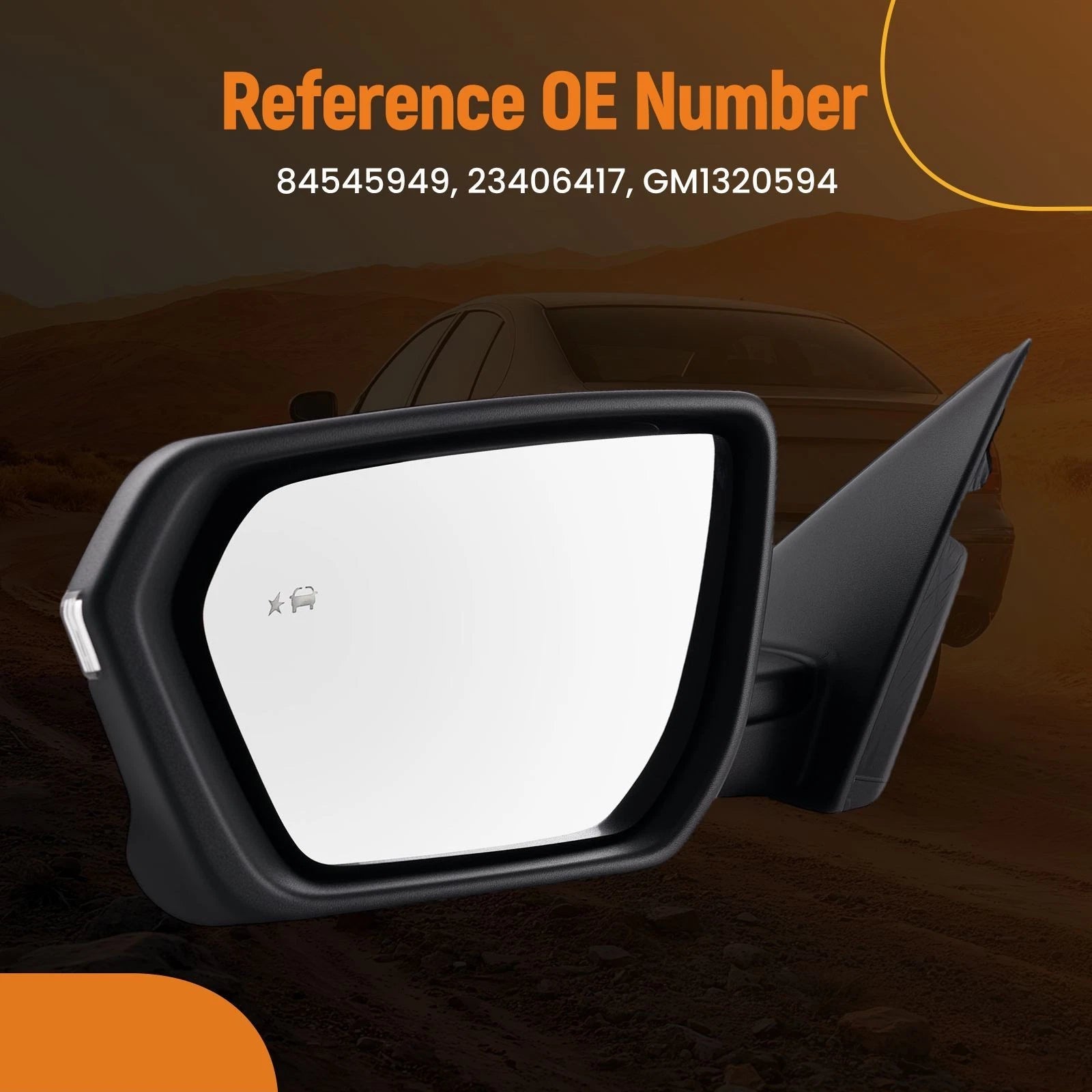 Heated Left Side Mirror for Equinox/Terrain (2018–2023) 84545949