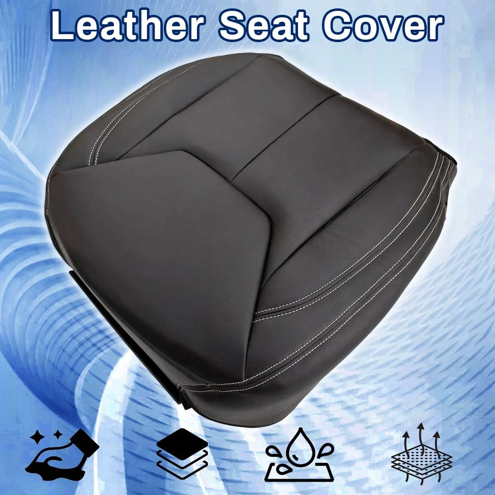 Front Driver Replacement Bottom Leather Seat Cover for Jeep Wrangler (2013–2017)