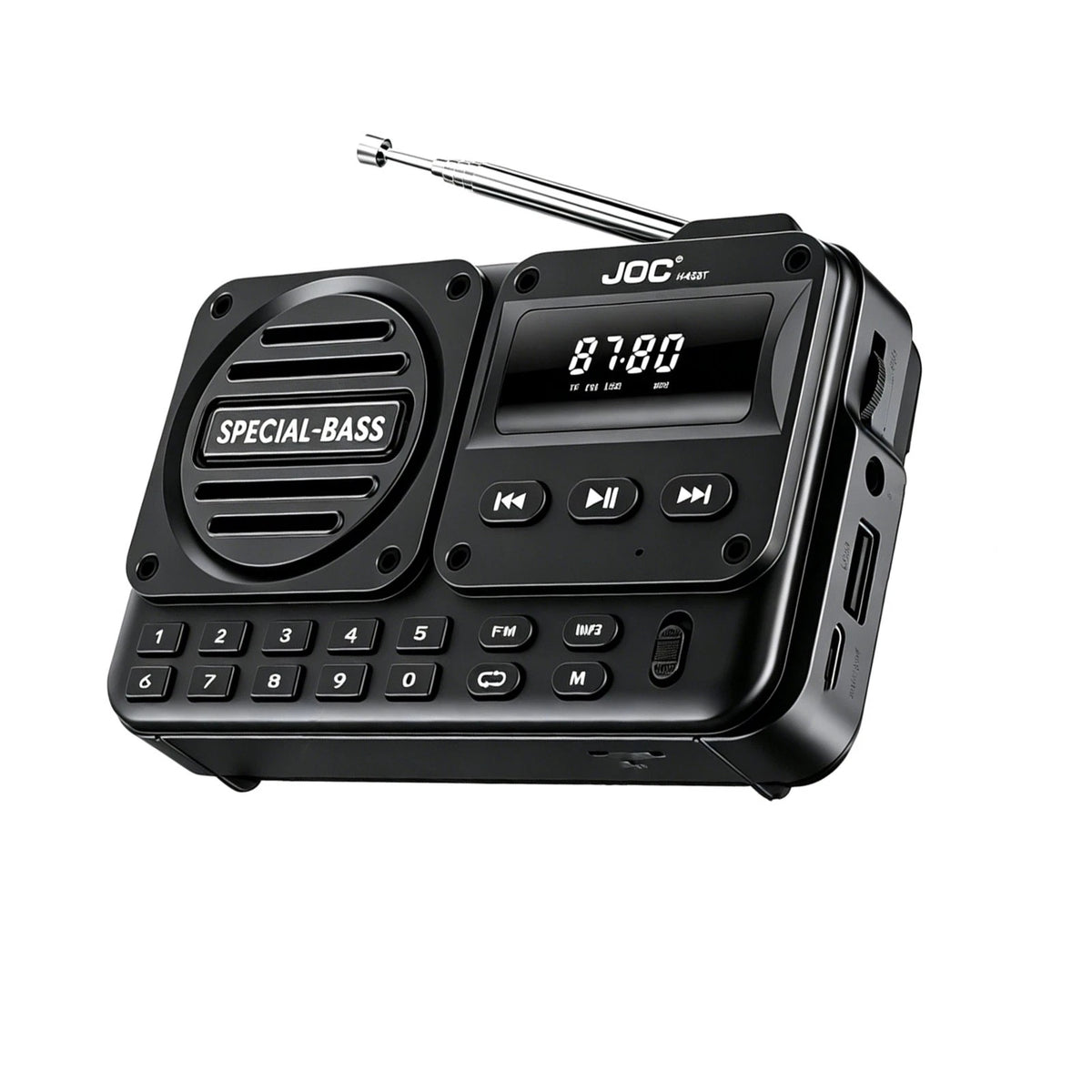 Bluetooth Speaker FM Radio MP3 Player with USB TF Card and LED