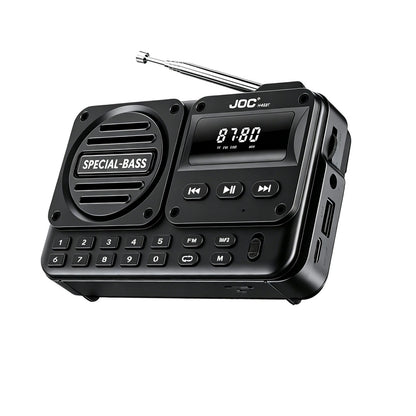 Bluetooth Speaker FM Radio MP3 Player with USB TF Card and LED