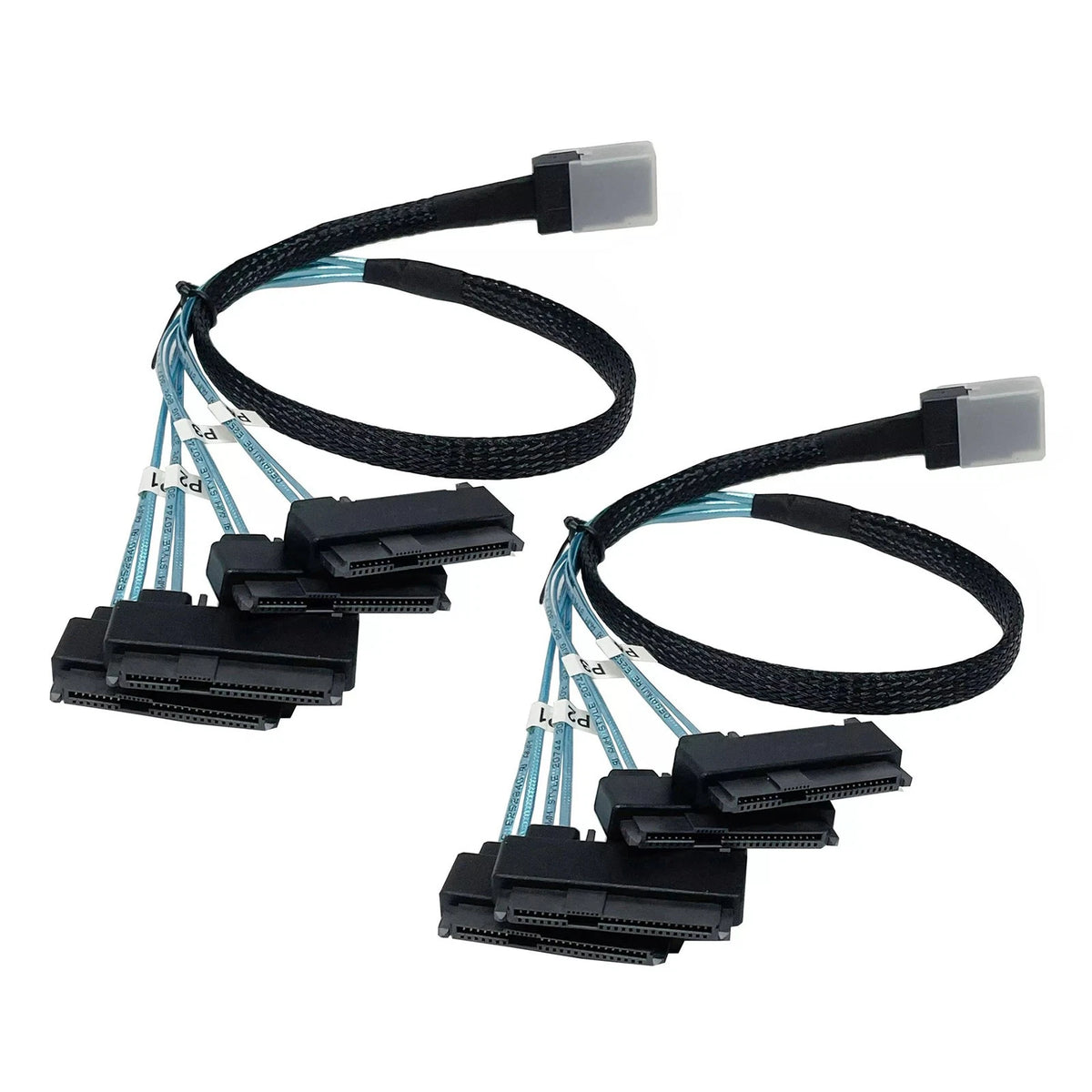 2X SATA Power Cable HDD Connectors 0.5M