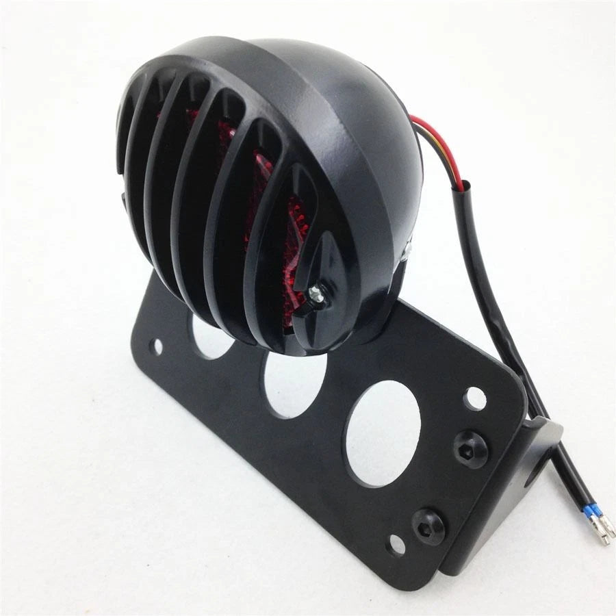 Black Side Mount License Plate Holder Bracket for