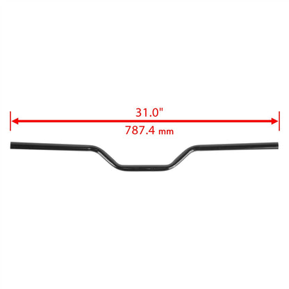 Handlebar Grip and End Set with Black Handlebar for Can-Am Outlander 500 (2007–2015)