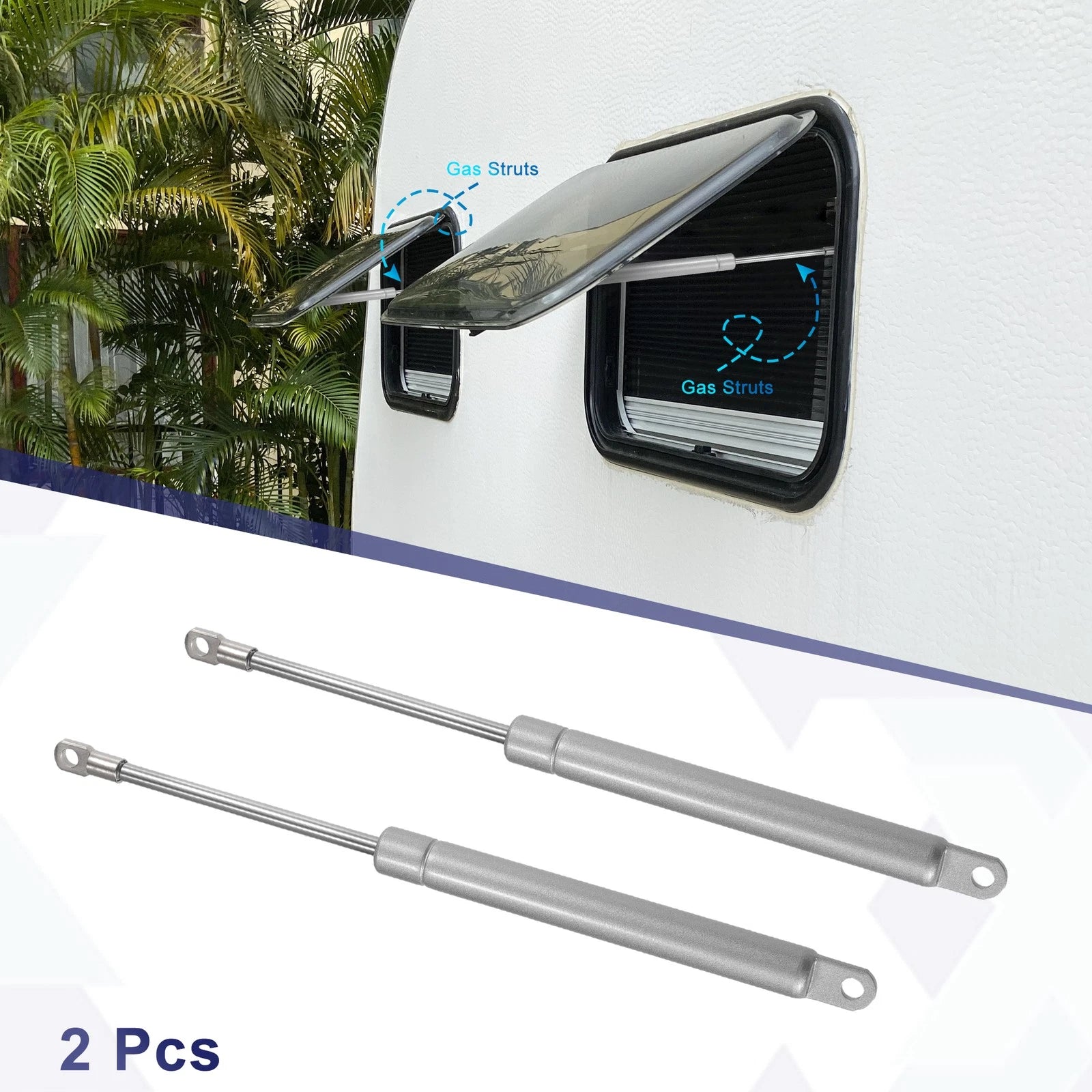 2Pcs Lift Supports Struts Shocks Gas Spring for Universal (1")