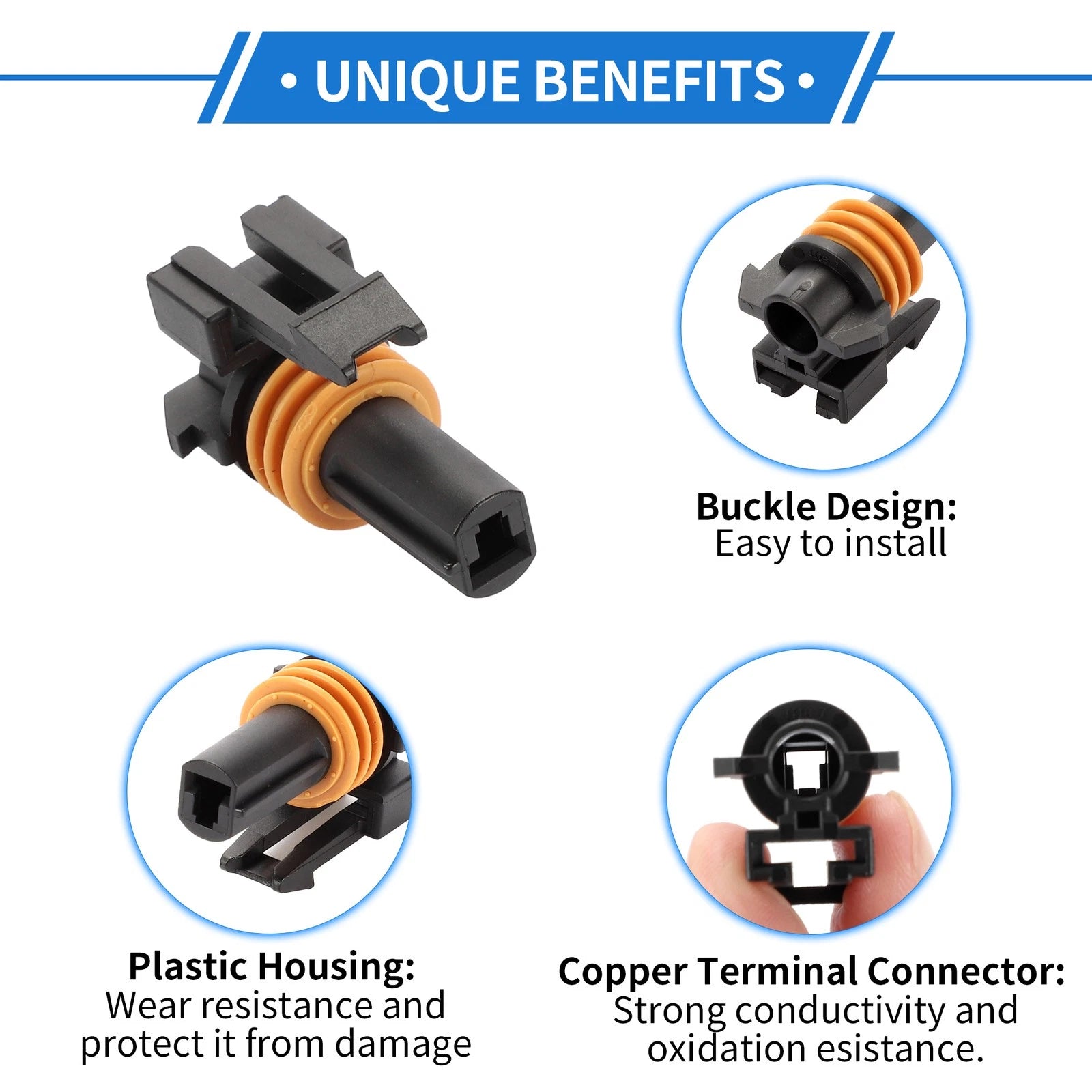 Wiring Harness Connector Plug 1 Pin Replacement for Chevrolet Cadillac (193?)