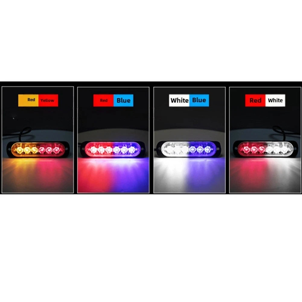 Ultra Thin 6 LED Side Light for 12V 24V Vehicles