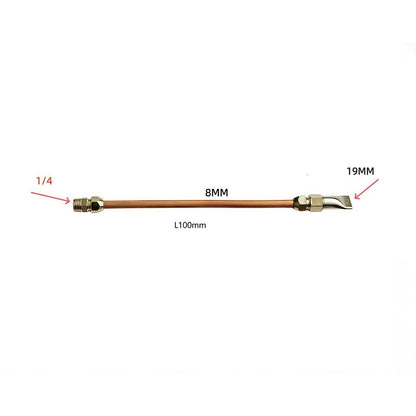 Coolant Nozzle 8mm Copper 1/4" Thread for CNC Machining