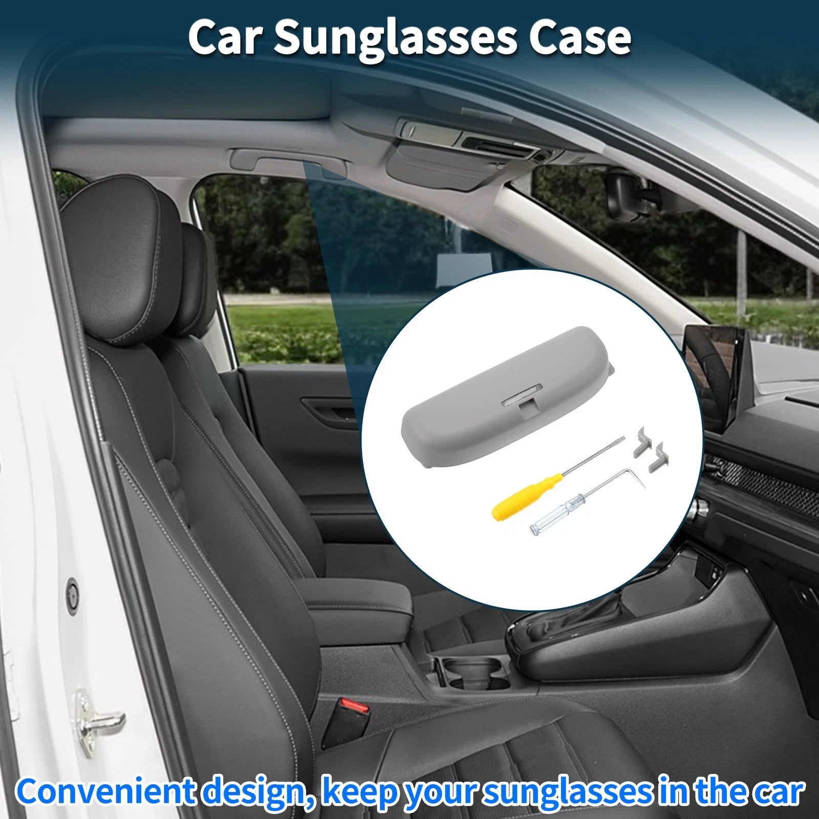 Car Sunglasses Case for Toyota RAV4 Eyeglasses Holder Storage Box