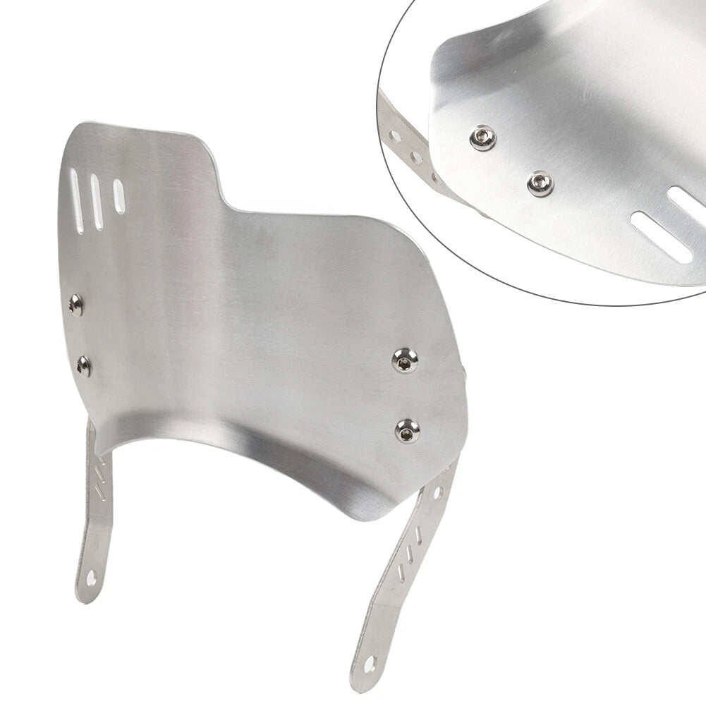 Motor Windshield Windscreen with Bracket for Universal 6"-8" Round Headlight