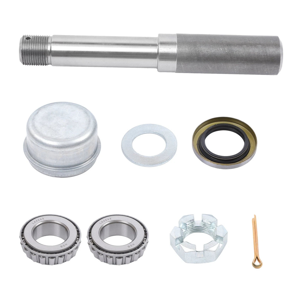 2,000 lbs Trailer Axle Spindle with 4-4" Bolt Circle Hub