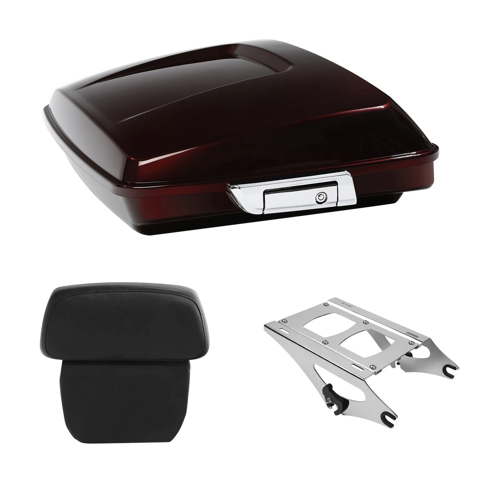 Trunk Backrest Pad Mount Rack for Harley Touring (2014–2026)