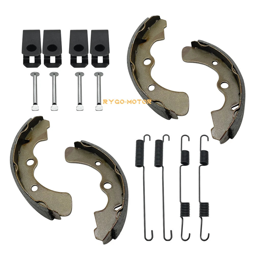 Front Brake Shoes w/Springs Pins for Kawasaki Mule 2510 2520 KAF620 (1993–2000)