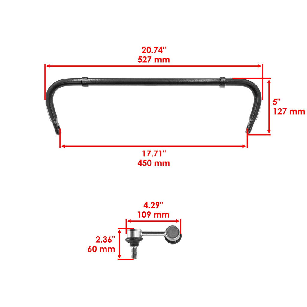 Front Stabilizer Bar Torsion Sway End Link Replacement for Can-Am Maverick X3 900 HO (2018–2018)