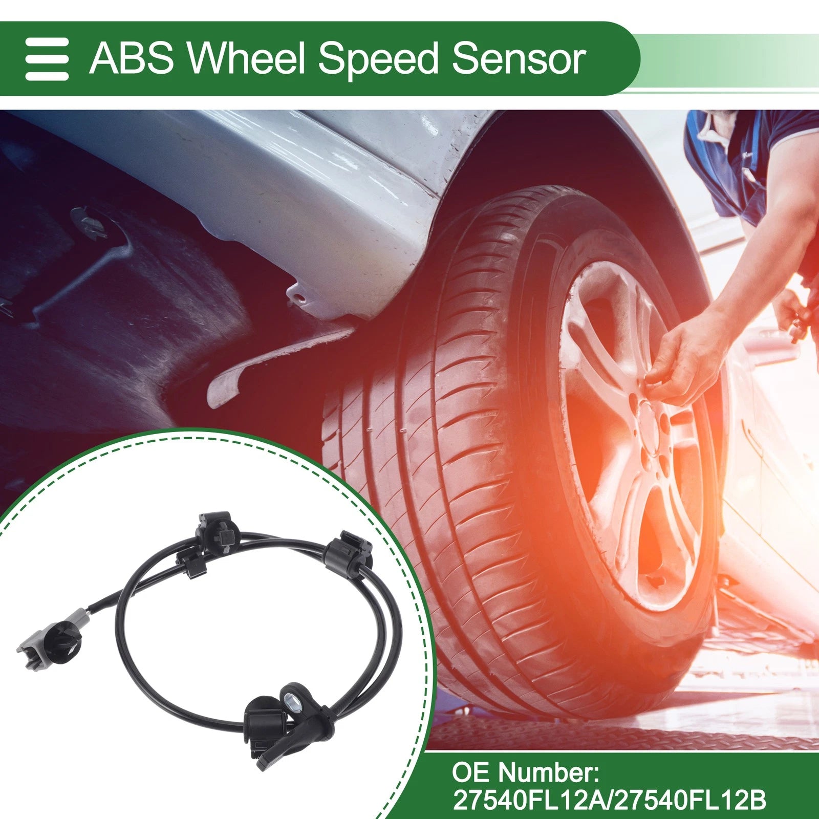 ABS Wheel Speed Sensor Replacement for Subaru Impreza Right Rear (2008–2016)