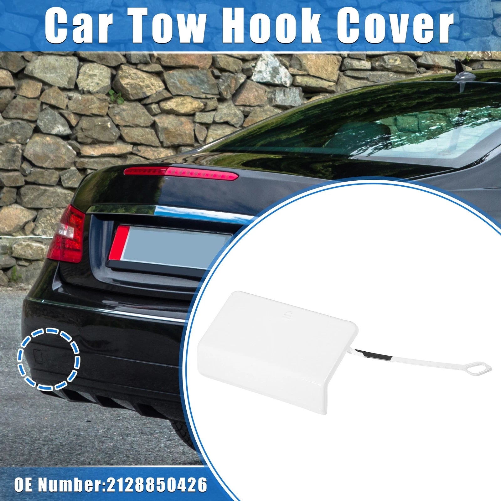 Tow Hook Eye Cover Cap Replacement for Mercedes-Benz E-Class (2014–2020)