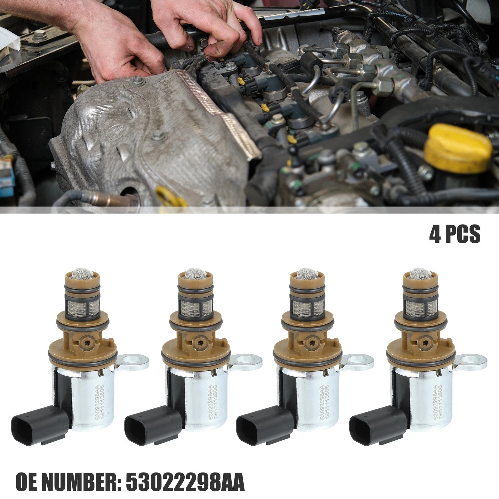 Engine Multiple Displacement Solenoid 4pcs for Dodge Ram (2013–2018)