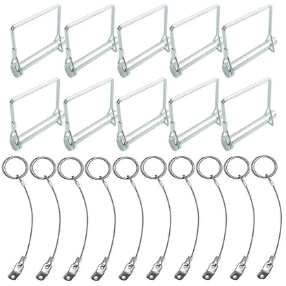 Shaft Lock Pin for Trailer Tow Coupler Safety Snap Locking with Rope