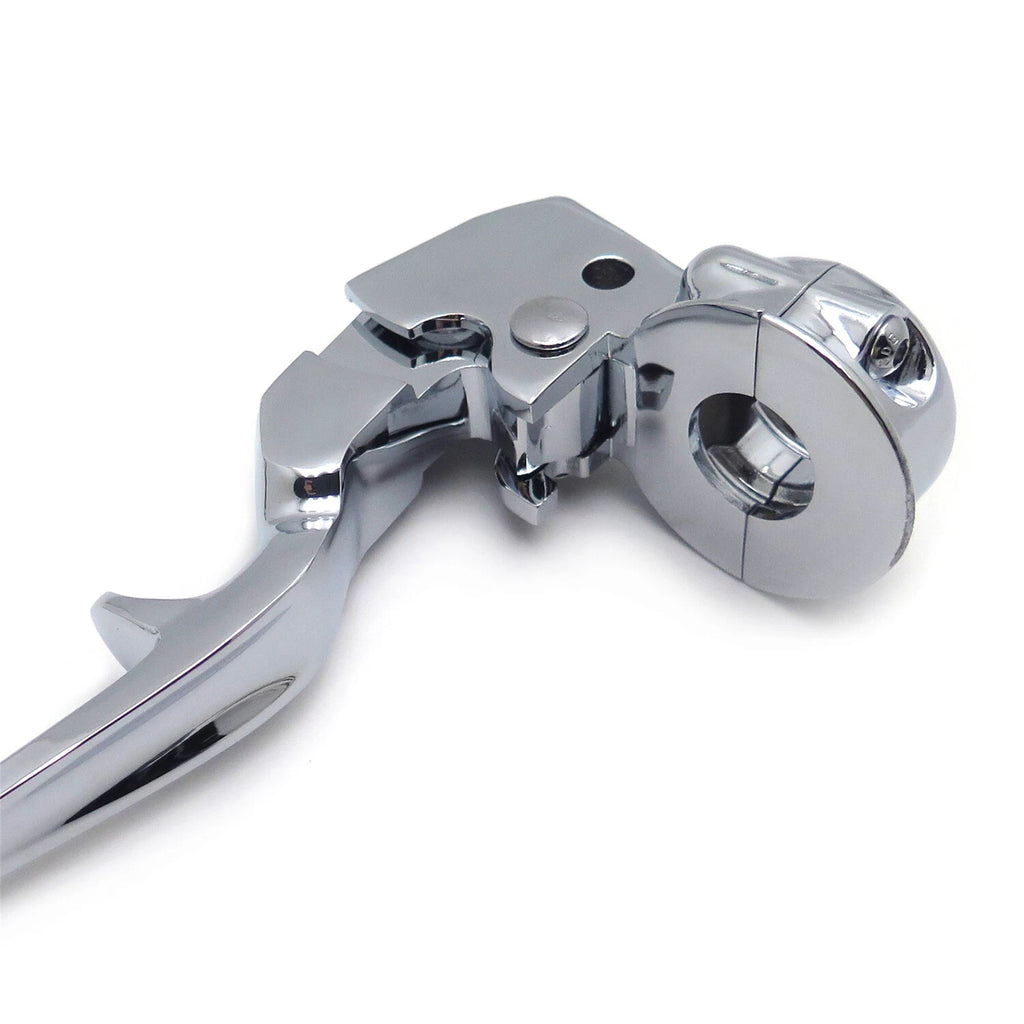 Chrome Clutch Lever Mount Bracket for Harley Softail Springer (1996–2006)
