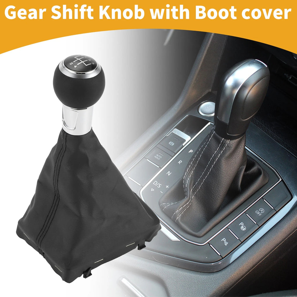 5 Speed Manual Gear Shift Knob with Boot for Audi A3 (2013–2020)