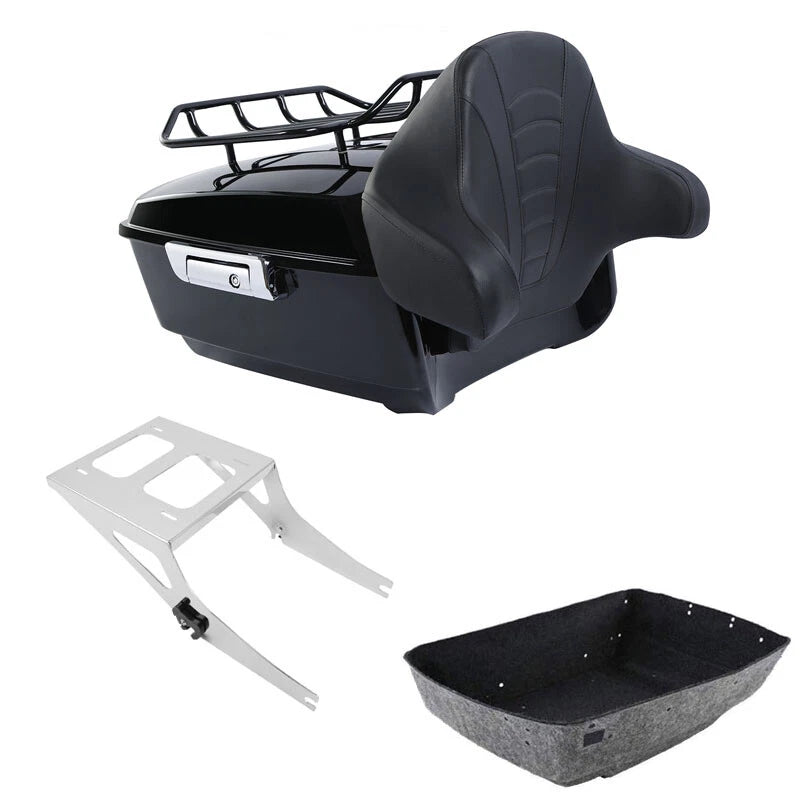 Trunk Backrest Rack Mount for Harley Softail Fatboy (2008–2017)