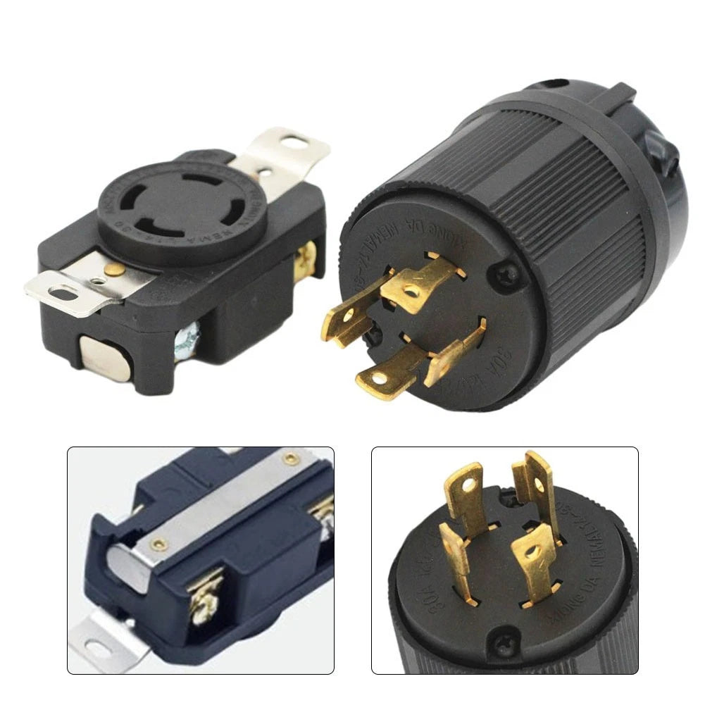 NEMA L14 30P/L14 30R Connector for Industrial Use (30A 125/250V)