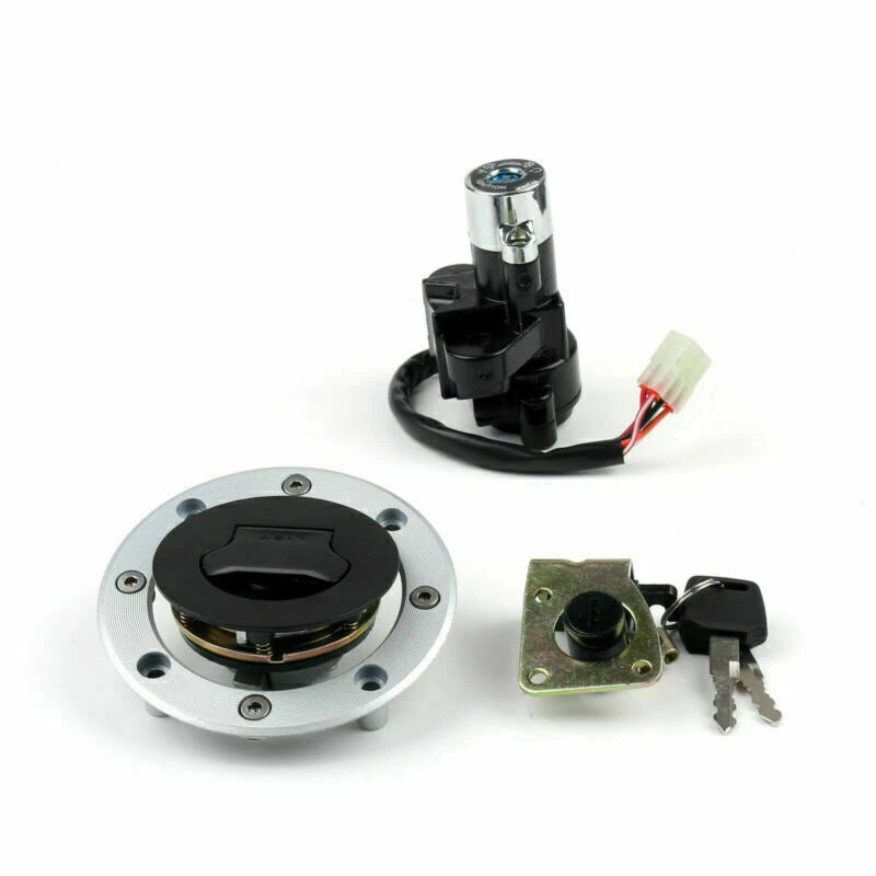 Set of 3 Ignition Switch Fuel Cap Seat Lock for Suzuki Katana GSX600F GSX750F (1998–2006)