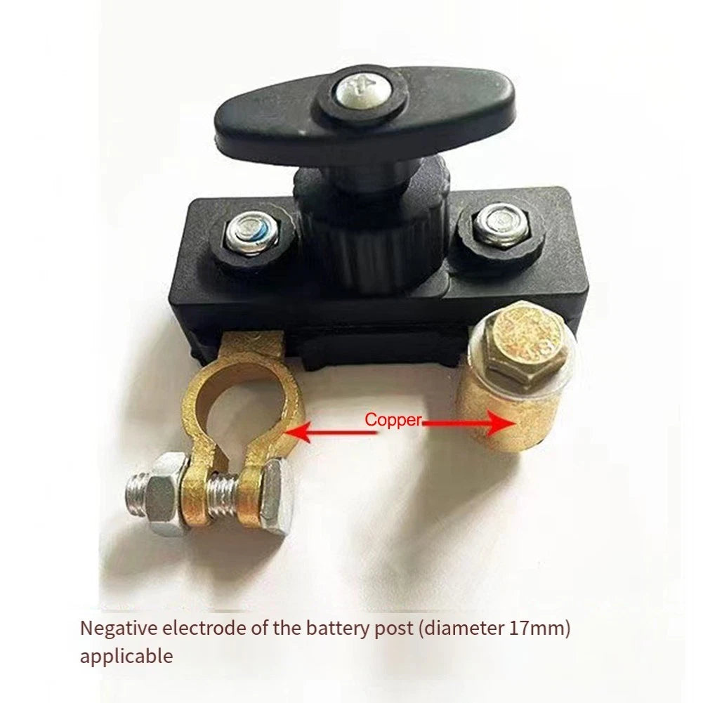 Battery Disconnect Switch for Cars and Trucks with Copper Power Terminal