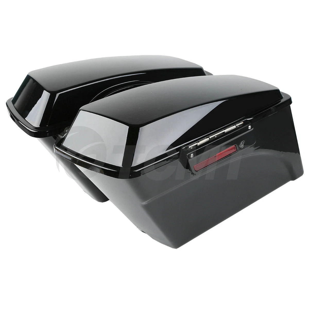 Complete Vivid Black Hard Saddlebag Softail Conversion Brackets for Harley (1986–2017)