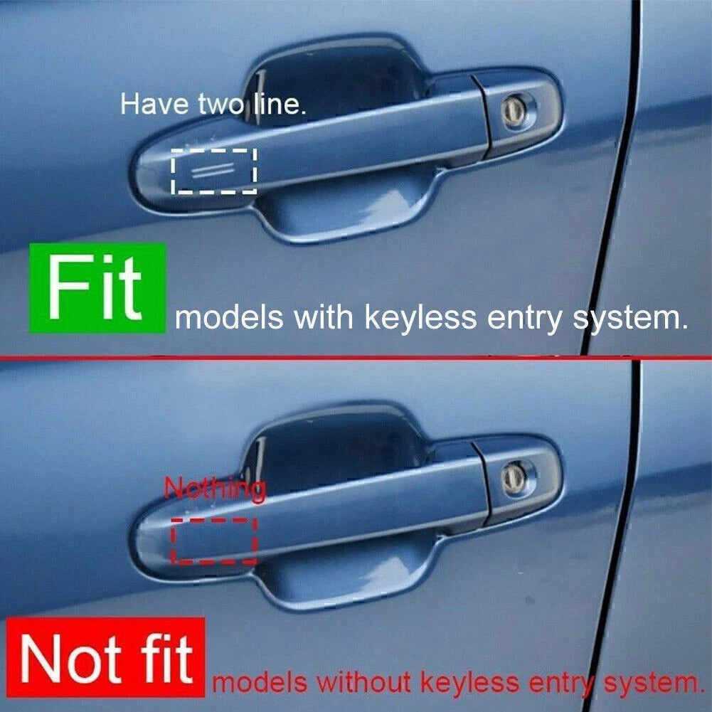 Set of 8 Door Handle Cover Panels for Subaru Forester (2019–2022) Chrome