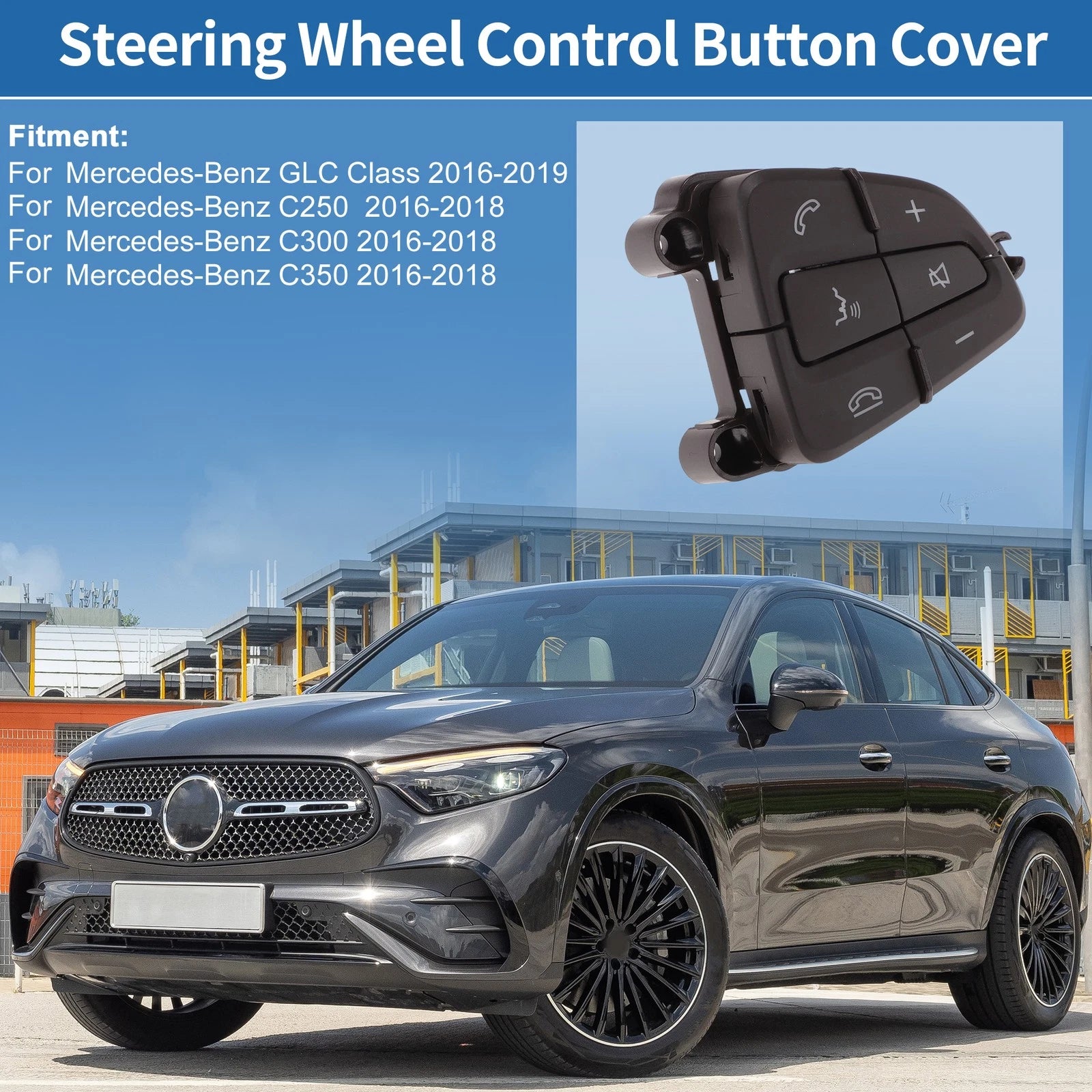 Steering Wheel Buttons for Mercedes-Benz GLC Right Side (2016–2022)