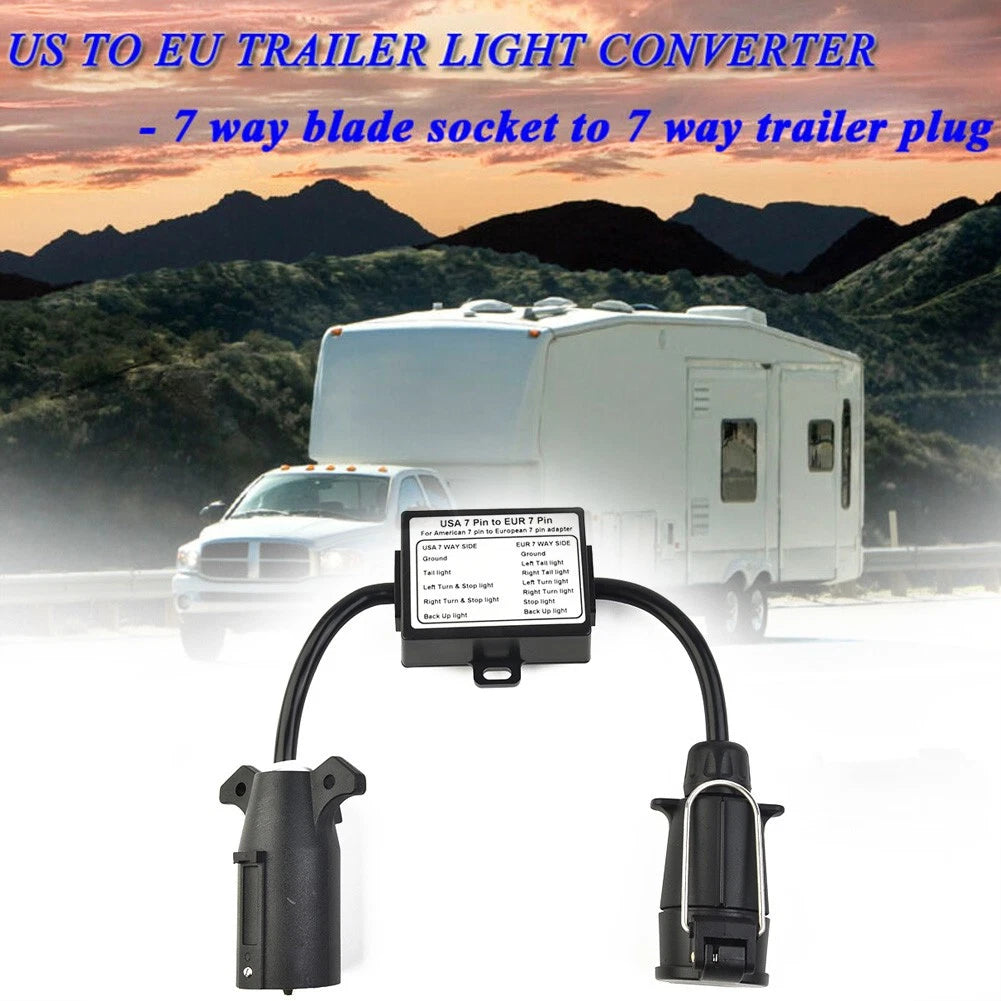 Trailer Light Converter for 7 Way Blade Socket (EU)