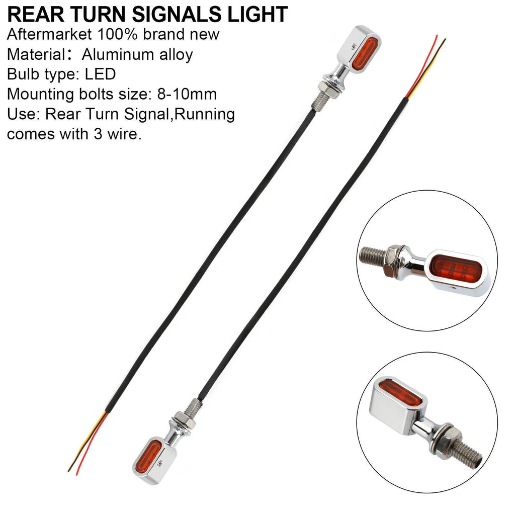 LED Rear Mini Turn Signal Indicator for Harley Sportster Touring Dyna (T9)