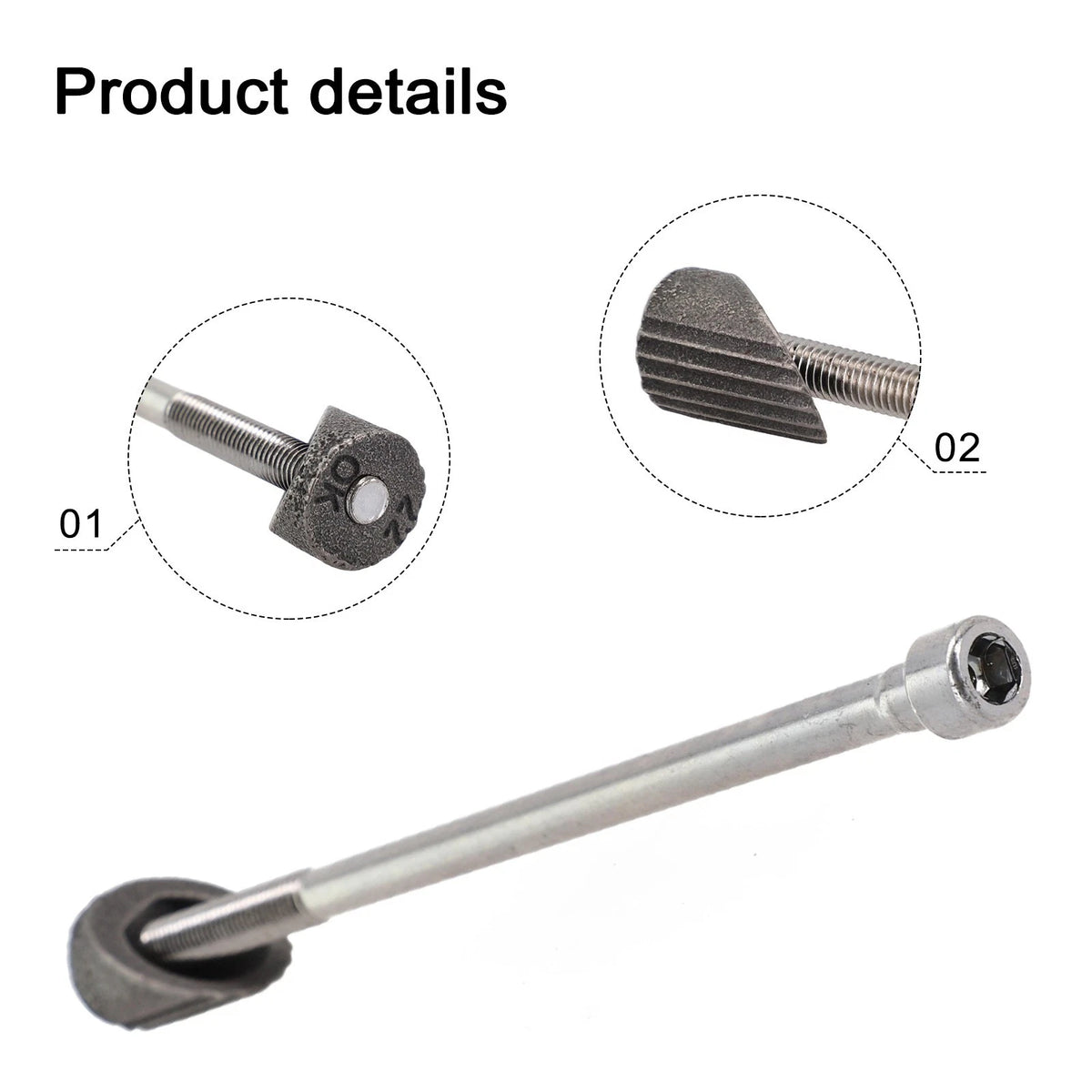 Chrome Bolt & Wedge for Bicycle Bike