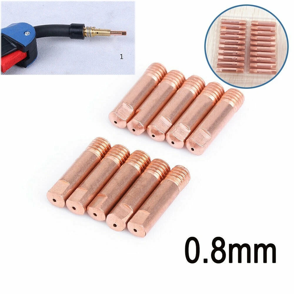 10pcs Mig Welding Contact Tips for MB15 Welder (M6)
