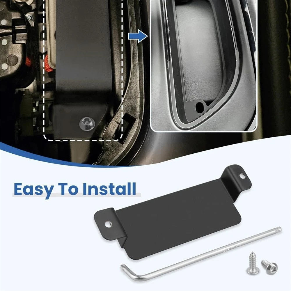 Steel Neutral Release Strap Cover Plate for Dodge Charger (2015–2023)