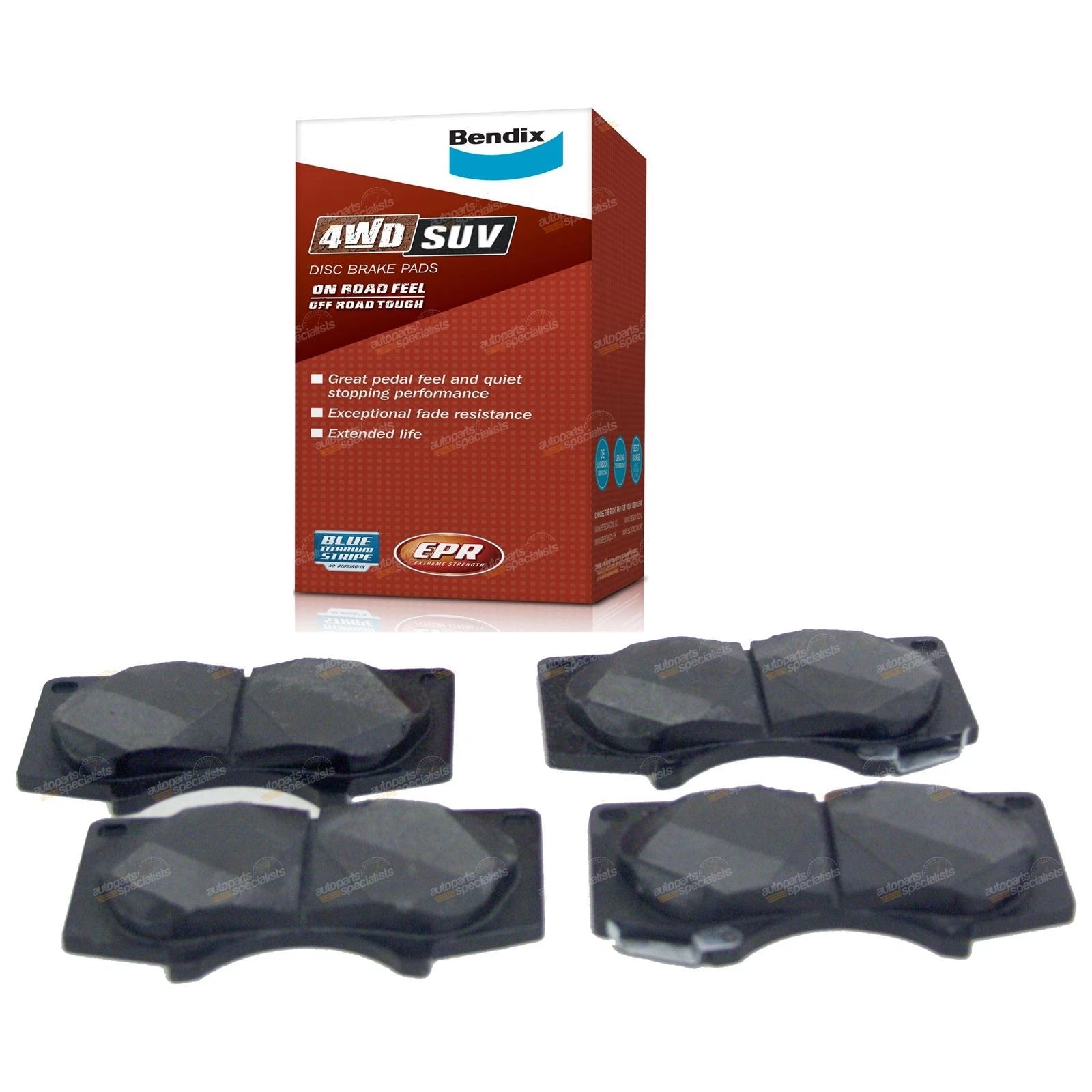 2 Front Slotted Disc Rotors + Bendix Brake Pads for Toyota Prado (2003–2009)