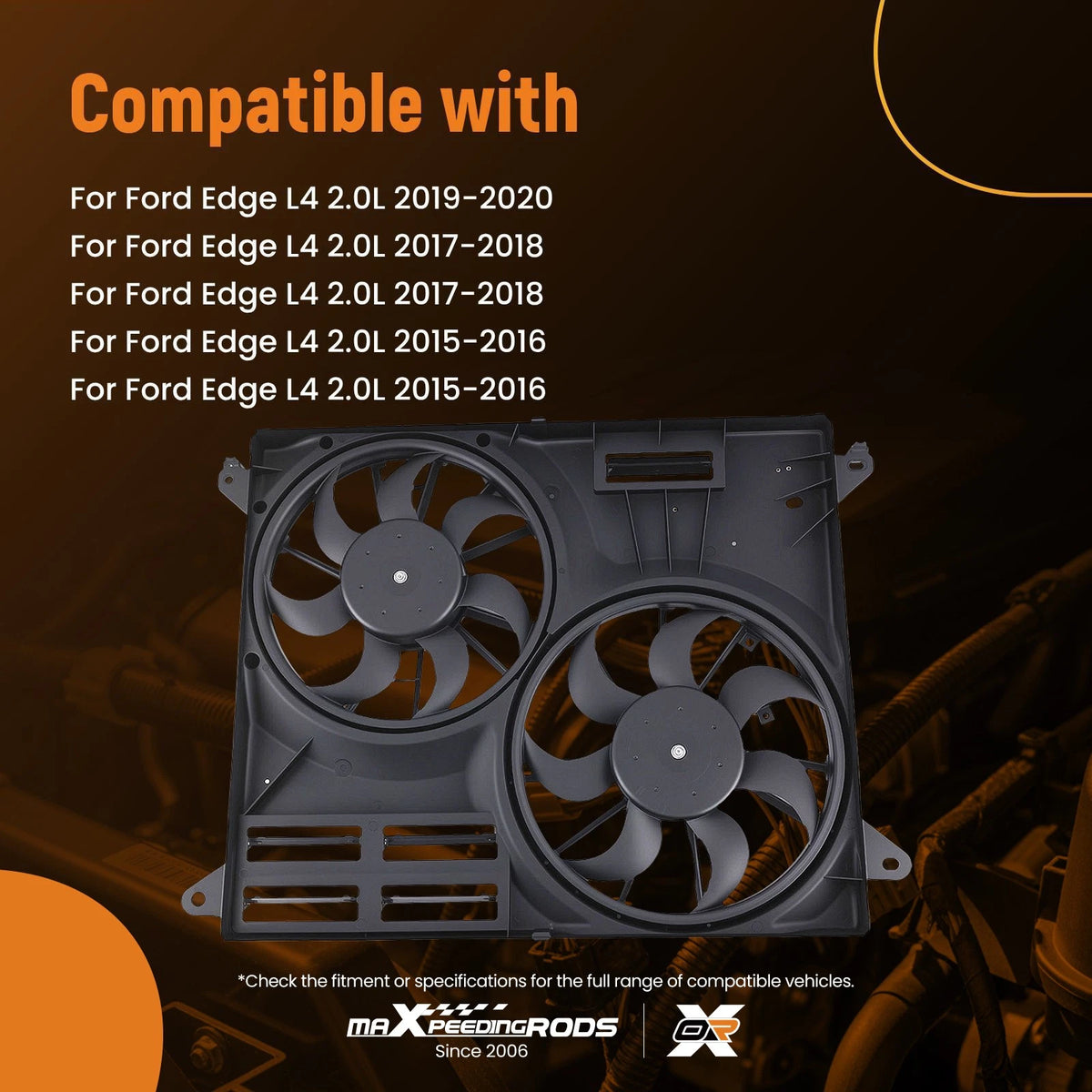 Radiator Cooling Fan for Ford Edge (2015–2020) Lincoln MKX/Nautilus 620940