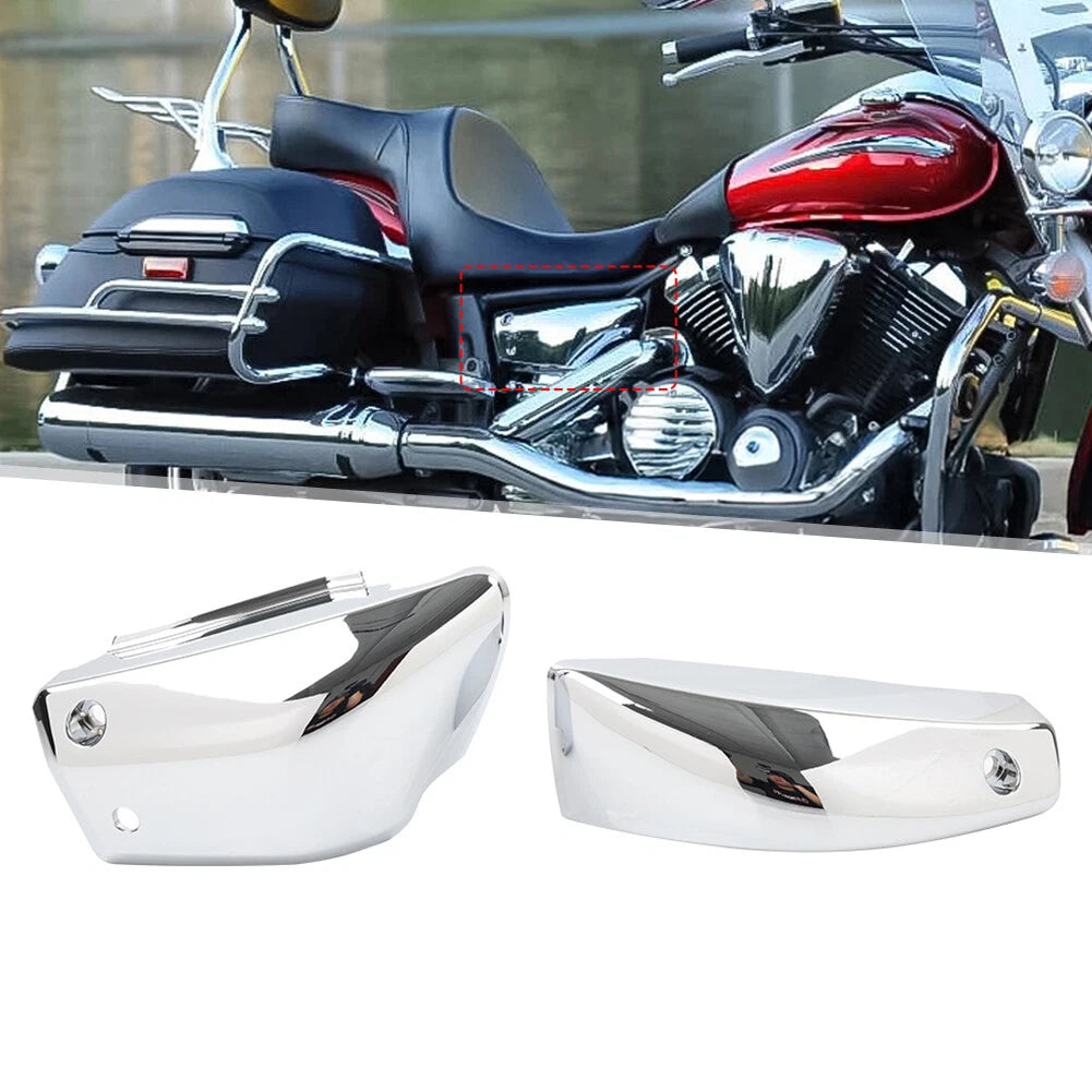 2X Chrome Battery Side Cover for Yamaha V-Star XVS 950 (2009–2017)
