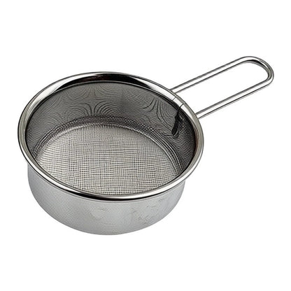 2X Compact Fine Mesh Stainless Steel Strainer for Sifting Flour Cocoa