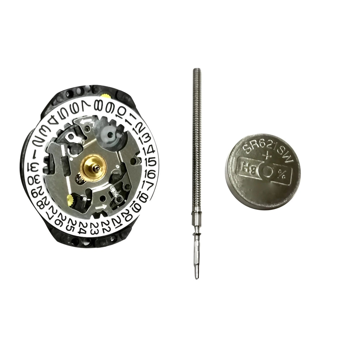 Quartz Watch Movement for Japan VX82, VX82E (3 Hands, Single Calendar)