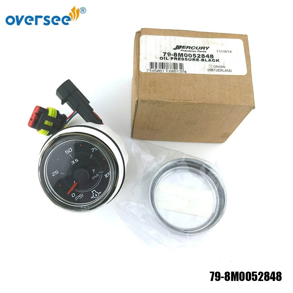 Bezel & Oil Pressure Gauge Set for SmartCraft (0-100 PSI)