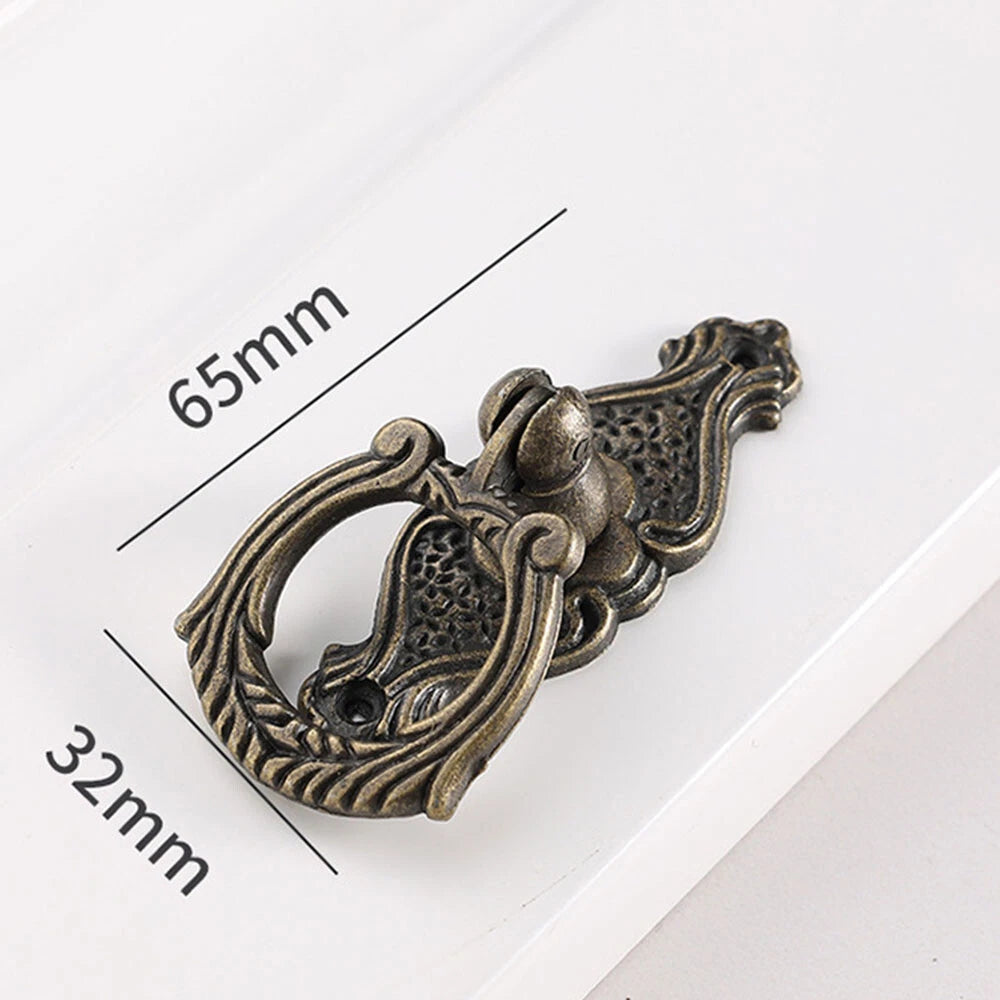 Set of 10 Antique Bronze Door Pull Knobs for Cupboard Cabinet Drawer